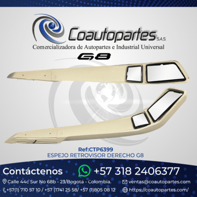ESPEJO RETROVISOR DER. G8 11285291