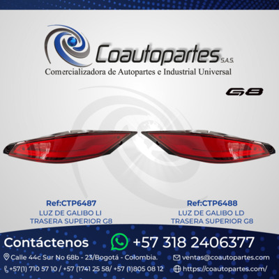 LUZ DE GALIBO LI/LD TRASERA SUPERIOR G8