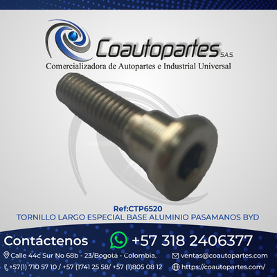 TORNILLO LARGO ESPECIAL BASE ALUMINIO PASAMANOS BYD