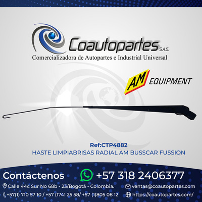 HASTE LIMPIABRISAS RADIAL AM BUSSCAR FUSSION SB-2424