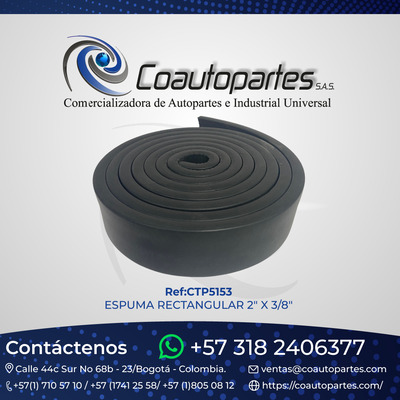 ESPUMA RECTANGULAR 2" X 3/8" ES-0046