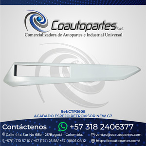 ACABADO ESPEJO RETROVISOR NEW G7 11364084 10983474