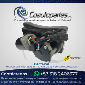 MOTOR LIMPIA PARABRISA BRT LI AM DE 35 NEWTON CONEXIÓN MOVIL