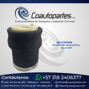 BOMBONA NEUMATICA SILLA ISRI 11367095