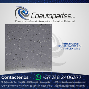 PISO IMPACTO POL TARAFLEX GRIS