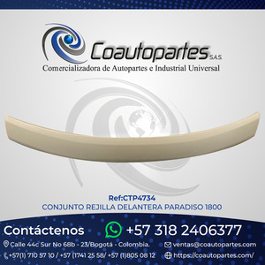 CONJUNTO REJILLA DELANTERA PARADISO 1800 10118858