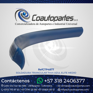 SOLDADURA TRIANGULAR 7mm AZUL ELITE MEDIO 98080051