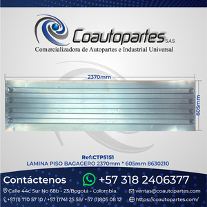 LAMINA PISO BAGAGERO 2370mm * 605mm 8630210