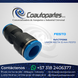 UNION RECTA 12 mm FESTO