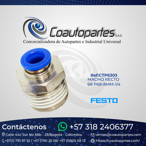 MACHO RECTO 68 P68-8MM-1/4