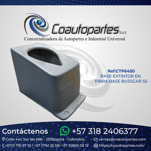 BASE EXTINTOR EN FIBRA BASE BUSSCAR S5