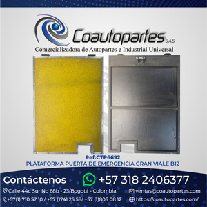 PLATAFORMA PUERTA DE EMERGENCIA GRAN VIALE B12