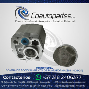 BOMBA DE ACCIONAMIENTO DE PLATAFORMA (SIN MOTOR)
