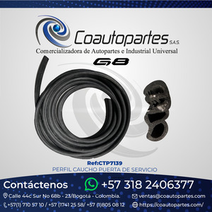 PERFIL DE CAUCHO PUERTA DE SERVICIO G8 12694951