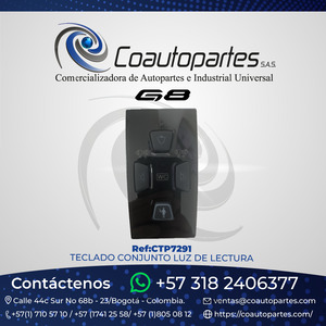 TECLA CONJUNTO LUZ DE LECTURA G8 11218999