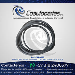 EMPAQUE VIDRIO RUTERO DELANTERO GRAN VIALE