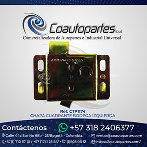 CHAPA CUADRANTE BODEGA IZQUIERDA