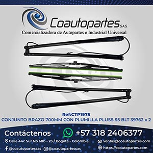 CONJUNTO BRAZO 700MM CON PLUMILLA PLUSS S5