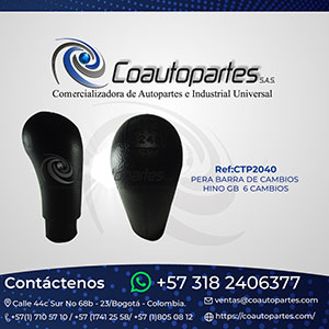 PERA BARRA DE CAMBIOS HINO GB 6 CAMBIOS