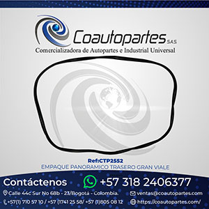 EMPAQUE PANORAMICO TRASERO GRAN VIALE