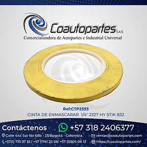 CINTA ENMASCARAR 1/4" 2327 HY STIK 832