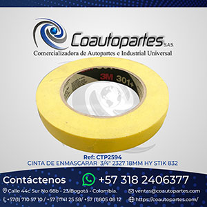 CINTA ENMASCARAR 3/4" 2327 18MM HY STIK 832