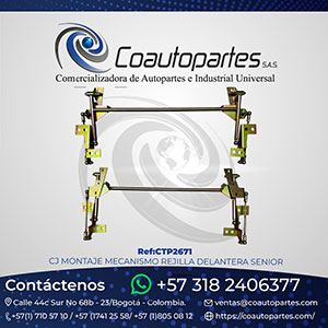CJ. MONTAJE MECANISMO REJILLA DELANTERA SENIOR