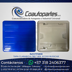 TAPA CLARABOYA 780 * 805 ECOSS BUSSCARR