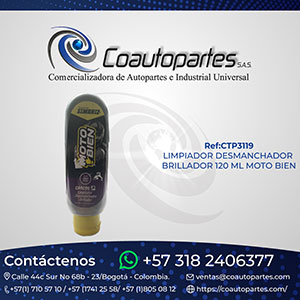 LIMPIADOR DESMANCHADOR BRILLADOR 120 ML MOTO BIEN