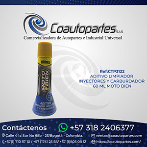 ADITIVO LIMPIADOR INYECTORES Y CARBURDADOR 60 ML MOTO BIEN