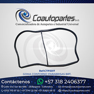 GOMA CONTORNO PARABRISAS BRT,s