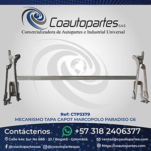 MECANISMO TAPA CAPOT MARCOPOLO PADADISO G6