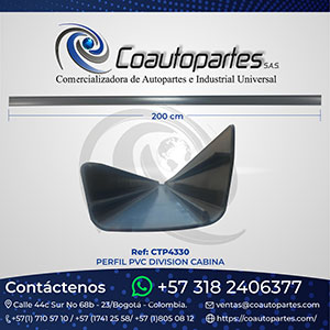 PERFIL PVC DIVISION CABINA 1