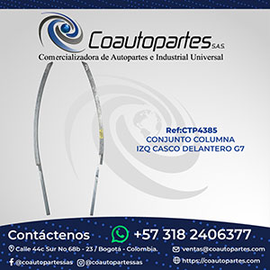 CONJUNTO COLUMNA IZQ CASCO DELANTERO G7