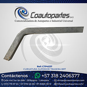 CURVATURA SUPERIOR TRASERA BRT