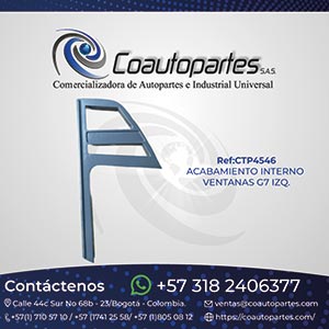 ACABAMIENTO INTERNO VENTANAS G7 IZQ