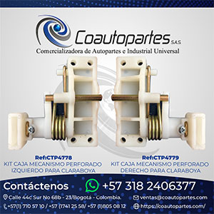 KIT CAJA MECANISMO PERFORADO IZQUIERDO/DERECHO PARA CLARABOYA