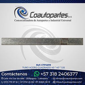 TUBO ACERO CUADRADO 40 * 40 * 1,55