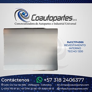 REVESTIMIENTO INTERNO TECHO 1330