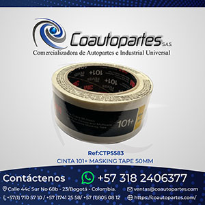 CINTA 101+ MASKING TAPE 50MM *50MTS