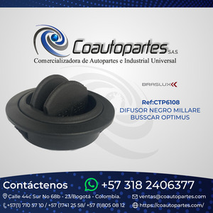 DIFUSOR NEGRO MILLARE BUSSCAR OPTIMUS
