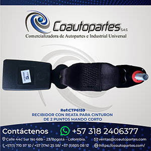 RECIBIDOR CON REATA PARA CINTURON DE 2 PUNTOS MANDO CORTO