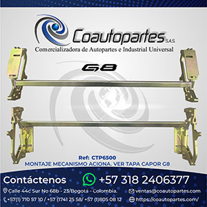 MONTAJE MECANISMO ACIONA. VER TAPA CAPOR G8