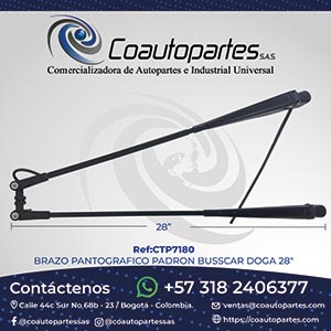 BRAZO PANTOGRAFICO PADRON BUSSCAR DOGA 28"