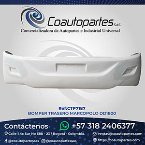 BOMPER TRASERO MARCOPOLO DD1800