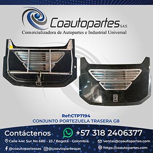 CONJUNTO PORTEZUELA TRASERA G8