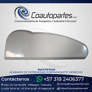 ACABADO DE EXTREMIDAD PORTAPAQUETE DERECHO