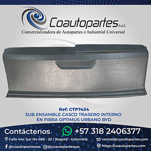 SUB ENSAMBLE CASCO TRASERO INTERNO EN FIBRA URBANO BYD