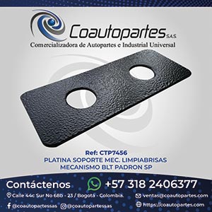 PLATINA SOPORTE MEC. LIMPIABRISAS MECANISMO BLT PADRON SP