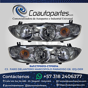 CJ. FARO DELANTERO MARCOPOLO PARADISO G6 IZQUIERDO/DERECHO